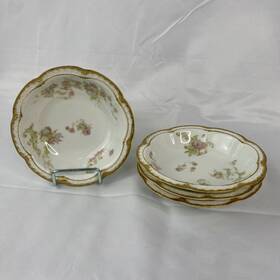 235b Haviland & Co Set Of 4 Schleiger Collection By France Fruit/dessert/sauce Bowl