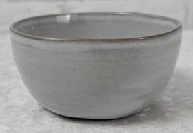 Hearth & Hand With Magnolia 493240304708 And Gray 5-3/4 Inch Cereal Bowl Reactive Oblong