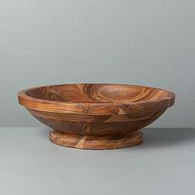 80183091 Hearth & Hand With Magnolia Wood Decor Bowl - And