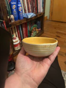 Hearth & Hand With Magnolia 91153594 Stoneware Yellow Bowl And