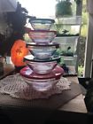Hlbl5 Handy Helpers Glass Mixing Bowl Set With Lids Safe Container