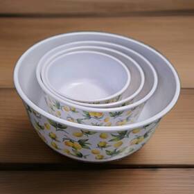 27-lemon-011 Home Essential Nesting Bowles Set Of 4 With Lemon Print Dmart Kitchen Decor