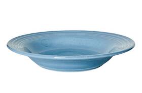 F108-451 Homer Laughlin Vintage Fiesta Periwinkle Blue 9 Inch Large Rim Soup Bowl