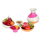 Hp-4 Hx Trade Serving Bowls Home Decor 4 Piece Stackable Multifunction Bowl Setvase And Cups 712809476862