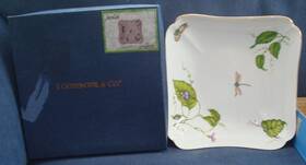 I. Godinger 786460047617 Jardin Dragonfly Square Bowl With Box - 7 Inch By 4761