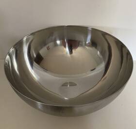 000.572.56 Ikea Blanda Blank Serving Bowl Stainless Steel 14 Inch