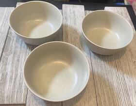 10866 Ikea Soup Bowl Matte Gray 5.5 Inch Set Of 3