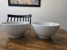 20796 Ikea 365 Susan Pryke White Footed Bowls - Set Of 2
