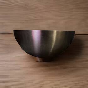 Ikea 21152 Large Popcorn Salad Serving Bowls Metal Stainless Steel 11in Model