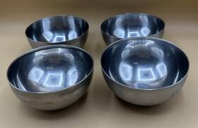 300.814.67 Ikea Blanda Blank Small Serving Bowl 5 Inch Stainless Steel 4 Bowls