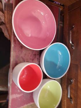 Dx864 Ikea Multi Color Bowl Set 4 Pcs