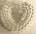Imperial Candlewick Heart Dish Set Of Clear Glass