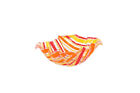 60199b International Red East Striped Orange Dennis Bowl Ruffle