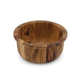 Ironwood Gourmet 811991286782 Salad Bowl With Lip Acacia Wood 12.5 X 5.5 Inches