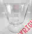 J243 Trifle Bowl Profiles Vintage Crystal The Iridescent Collection Made In Turkey