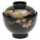 240-529 Japanese Bowl 1x "black Butterfly Soup 4