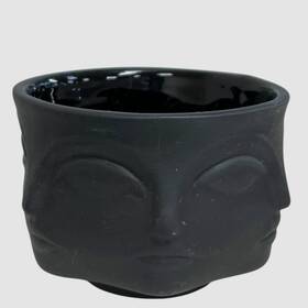 Jonathan Adler 810086688210 Black Muse Porcelain Pepper Cellars Bowl