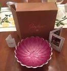 Julia Knight Peony 8.5 Round Bowl Hand Made Raspberry New With Box 879787009601