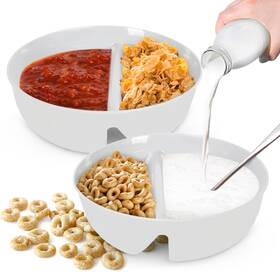 Just Solutions 689513270133 2 Pack - Crunch Anti-soggy Cereal Bowl Keeps Fresh And Crunchy Bpa