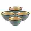 K45091105 Gourmet Basics By Mikasa Belmont Blue Soup Or Cereal Bowls Set Of 8