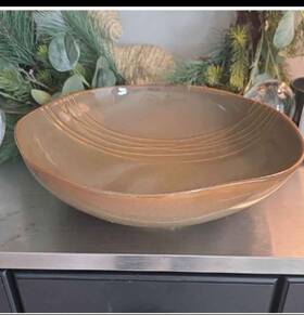 Karen Neuburger Btta725 Willow Collection Brown Ceramic Bowl Microwave Safe