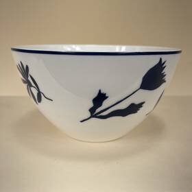 Kate Spade New York 882864774163 Spring Street Lenox Bowl White With Blue Flowers