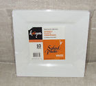 Kaya Durable " Plates 10 White 8 Plastic Salad