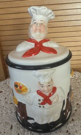 Bs66 Kmc Canister 6 1/2 Inch Medium Size Chef Elect Large Charming Italian Theme
