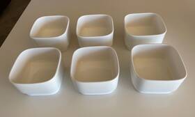 K-6235 Kohler Porcelain Prep Bowls Set Of 6 In Excellent Condition