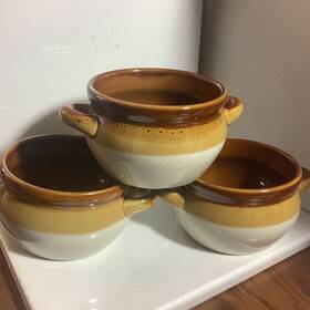 1048a Kook Brand Soup Crocks With Handles