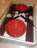 Kovot-01 Kovot Piece Rice Bowl Set With Chopsticks Table Mats Asian