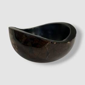 Ladorada 850032951470 Brown Dark Coconut Accent Bowl