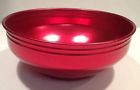 Large Mcm 50s-60s Bowl Retro " Red Salad Vintage 4 Serving Aluminum Vguc 9.75