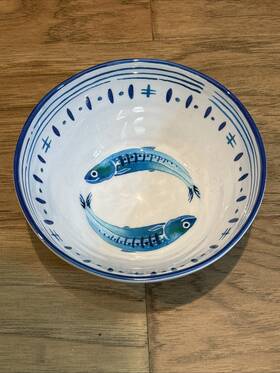 253san Le Cadeaux 810266030655 Cadeax Santorini Cereal Bowl - Retired