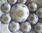 Le Cadeaux Brand New Seville Pattern Salad Bowl-white Blue 10 Smaller Bowls 810266019186