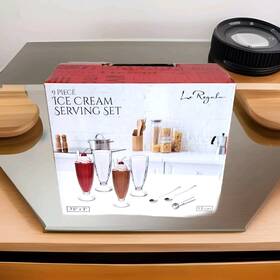 Le Regalo 736386009466 9 Piece Ice Cream Serving Set Spoon Scooper Included