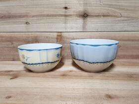 Lenox 091709424280 Set Of 2 Provencal Garden Floral Porcelain Stackable/nesting Bowls