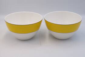 853911 Lenox Kate Spade Rutherford Circle Yellow Bowls Set Of 2 Modern Design