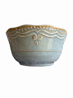 871569 Lenox French Perle Blue 4 All Purpose 20 Ounce Melamine Bowls Country Farmhouse