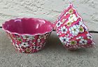 Liberty Of London For Target Cereal Bowl 2 Bowls Floral Print Pink Dunclare 492000219337