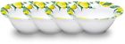 Limon04 Squared Limonata Piece Yellow Melamine Cereal Bowl Set 0847207028914