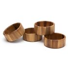 Lipper International Small Acacia Straight Side Bowl Set Of 4 026914114343