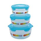 Hpr139435 Lock Bowls 3 6-piece Gerber Daisy Aqua Units