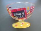 Lolita Birthday Love My Sundae 12 Oz Hand-painted Ice Cream Colorful Glass Bowl 704519692243