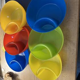 Ltd 707569483175 Set 6 Chip And Dip Bowls Assorted Colors