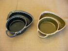Ltd Commodities Set Of 2 New Stoneware Soup Cracker Combo Bowl Green Blue 884916567808