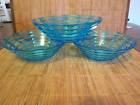 Lynx Cereal Salad Bowl Set Of 3 Blue Acrylic Made In Usa 080844088426