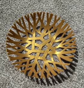 Fb-111 M Ller Mueller Austria Fruit Bowl Basket Milosh And Stevan 14 In Model Gold