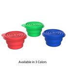 M470058 Wakeman Pack Silicone Travel Bowls With Lids Collapsible Hot Cold