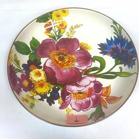 Mackenzie-childs 846823076255 Blemished Read White Flower Market Abundant Bowl